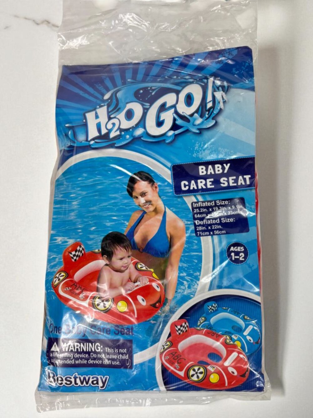 Bestway H2OGO! Baby Care Seat Inflatable Pool Float Ages 1-2 New